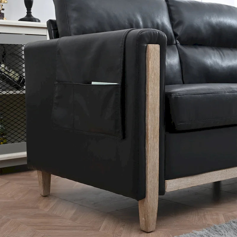 Canapé trois places moderne en bois massif