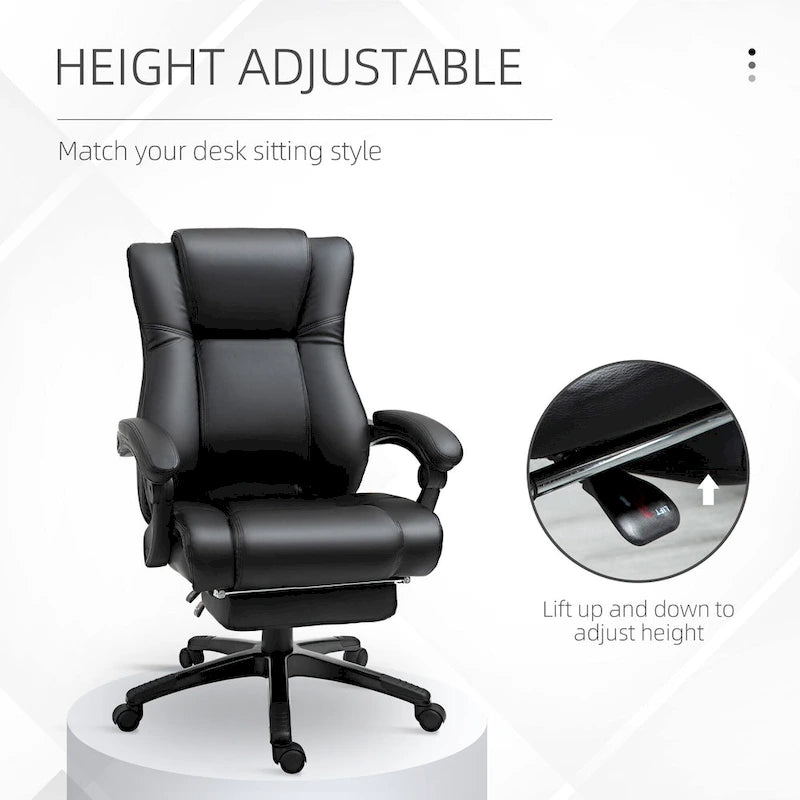 Fauteuil de bureau de direction à dossier haut