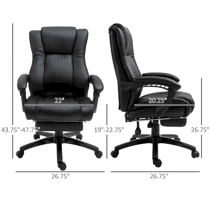 Fauteuil de bureau de direction à dossier haut