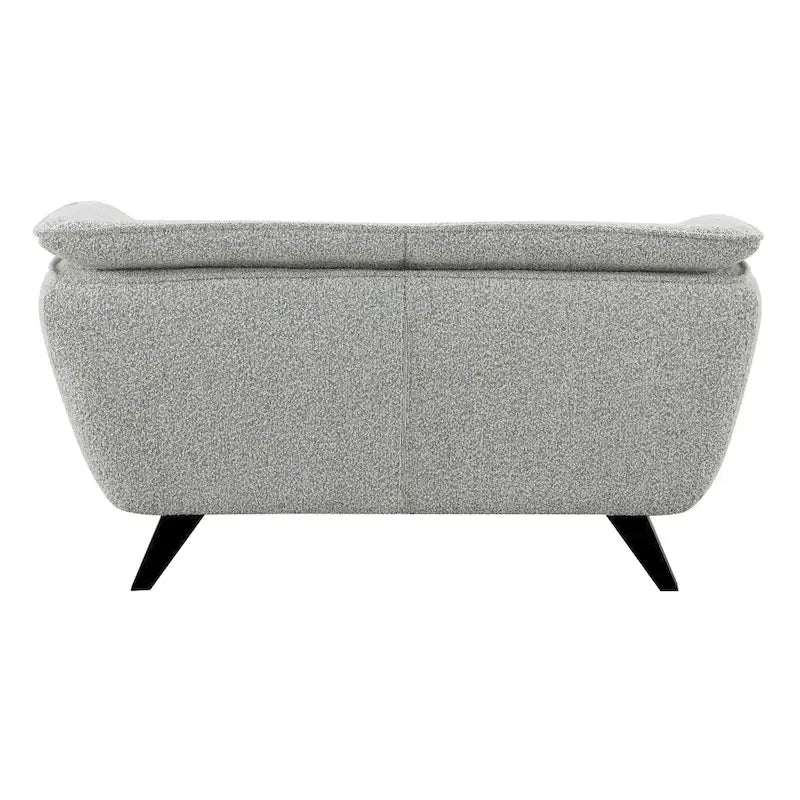 Causeuse bouclée gris clair
