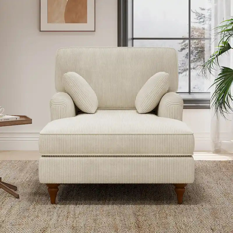 Fauteuil inclinable extra-large avec deux coussins confortables