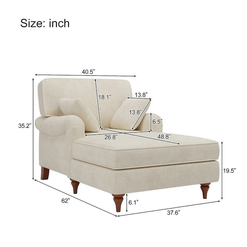 Fauteuil inclinable extra-large avec deux coussins confortables