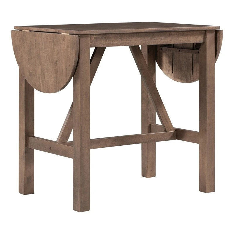 Table et chaises de salle à manger hautes compactes