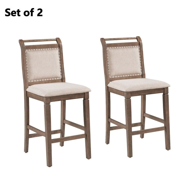 Table et chaises de salle à manger hautes compactes