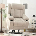Fauteuil inclinable électrique réglable en hauteur en velours flocon de neige