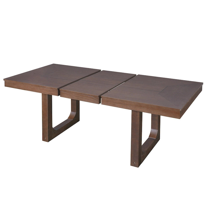 Table de salle à manger de cuisine en bois de style fermier