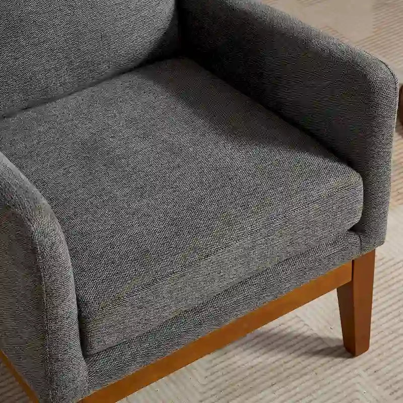 Fauteuil rembourré à dossier haut