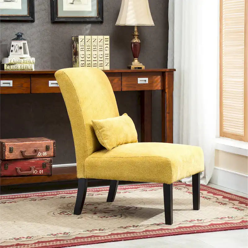 Fauteuil d'appoint dossier haut en polyester