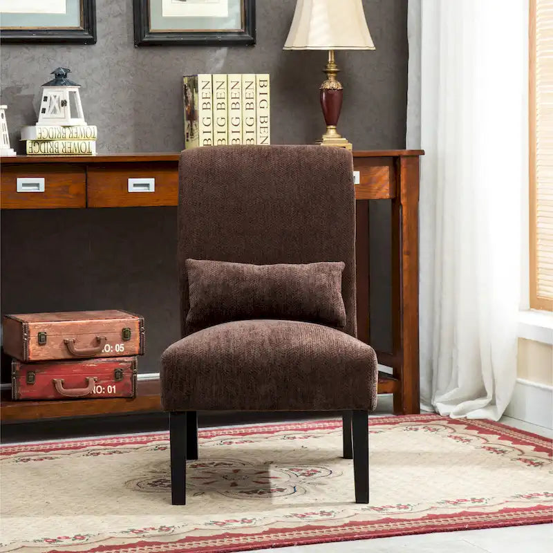 Fauteuil d'appoint dossier haut en polyester