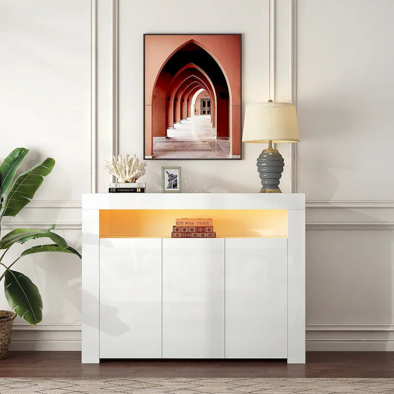 Casier moderne avec lumières LED