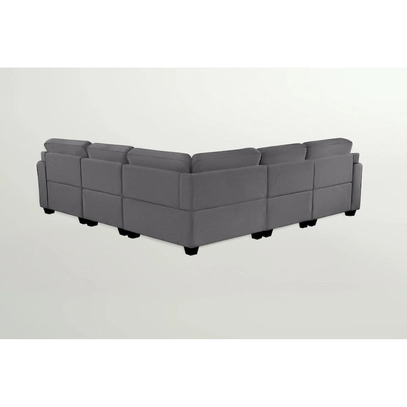 Canapé d'angle modulable et relevable