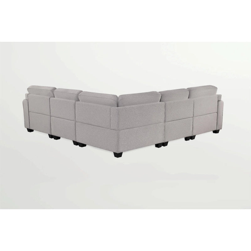 Canapé d'angle modulable et relevable
