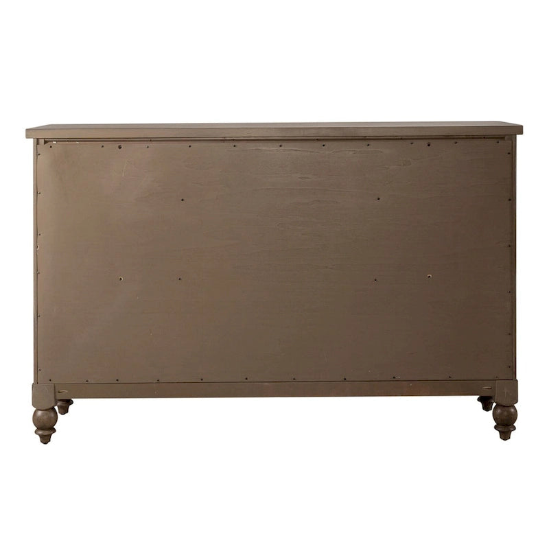 Commode Americana Farmhouse à 9 tiroirs taupe poudré