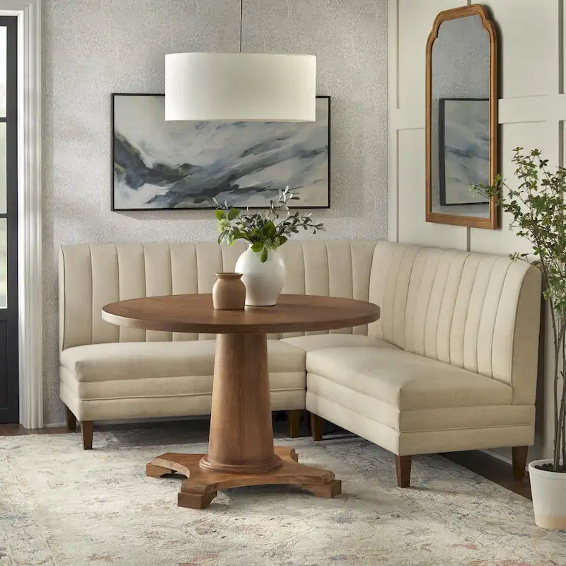 Banquette d'angle rembourrée