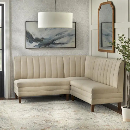 Banquette d'angle rembourrée