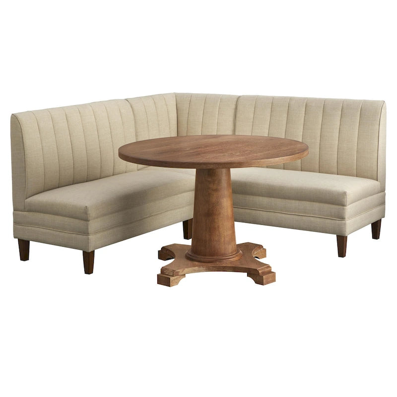 Banquette d'angle rembourrée