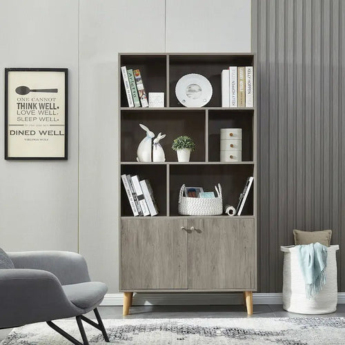 Bibliothèque avec portes