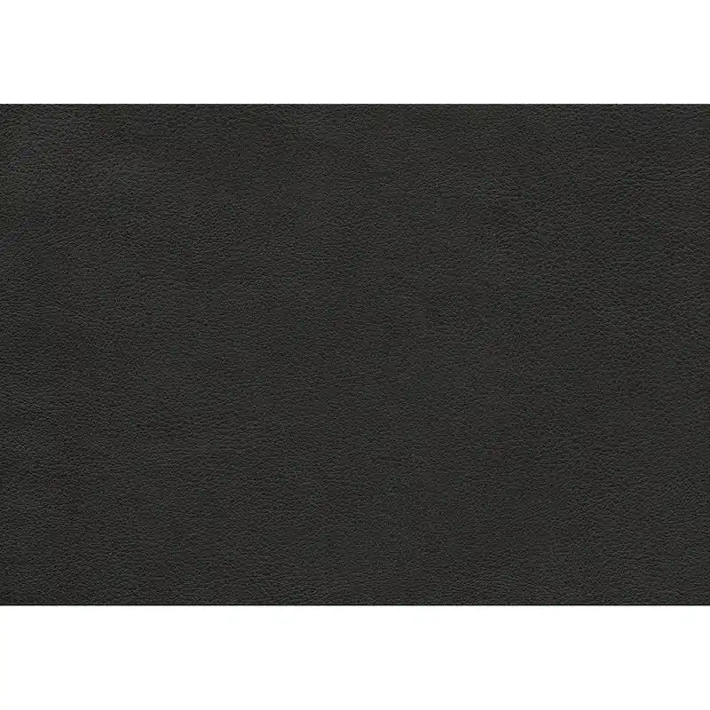 Repose-pieds, en cuir de vachette pleine fleur gris foncé et cuir artificiel, bois massif