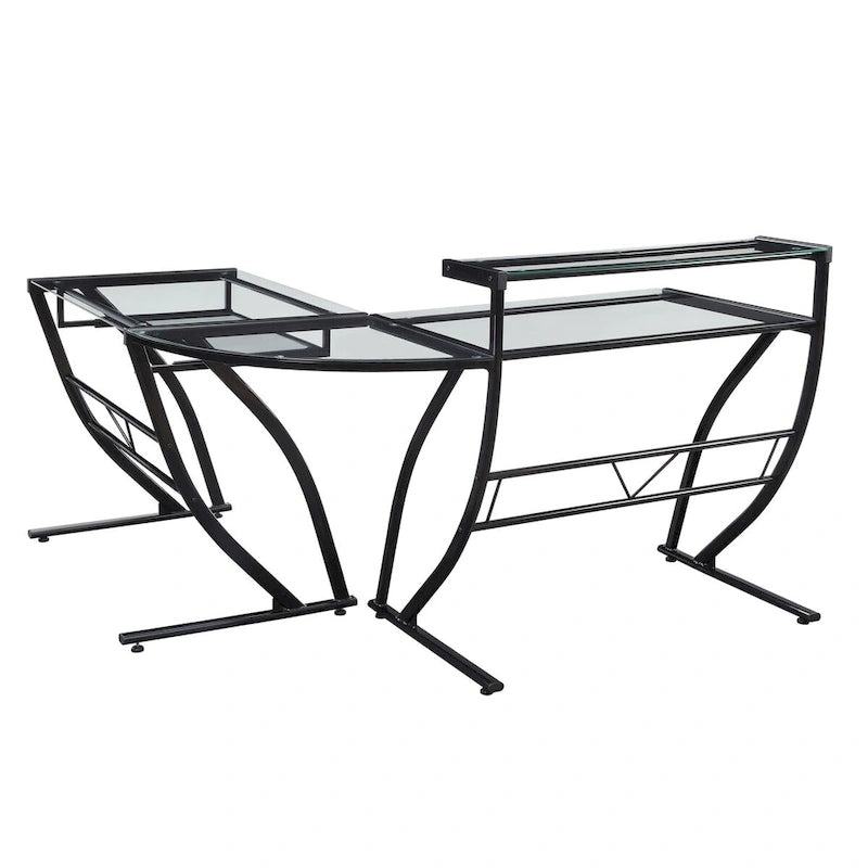Table de jeu et de montage en L pour bureau à domicile