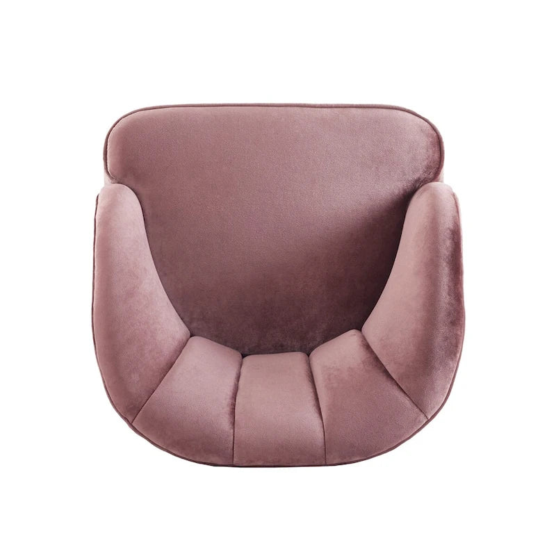 Fauteuil d'appoint rembourré avec pieds en bois